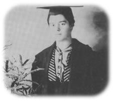 Anna Dengel at graduation ceremony